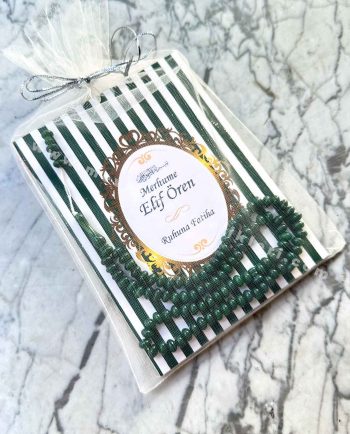 hediyelik-yasin-kitabi-tul-kese-tesbih-koyu-yesil-renk-3lu-mevlut-seti