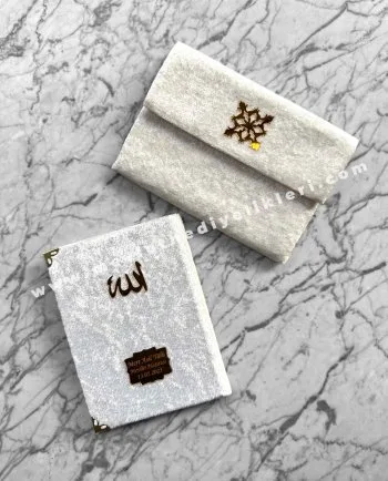 kadife-yasin-kitabi-kadife-kese-2li-mevlut-seti-beyaz-renk-mevlut-hediyelikleri
