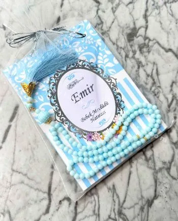 hediyelik-yasin-kitabi-isim-etiketli-tul-kese-plastik-inci-tesbih-mavi-renk-mevlut-seti