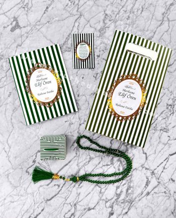 hediyelik-yasin-kitabi-karton-canta-inci-tesbih-ayetel-kursi-magnet-lokumluk-koyu-yesil-renk-mevlut-seti