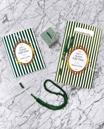 toptan-yasin-kitabi-karton-canta-tesbih-lokumluk-koyu-yesil-renk-mevlut-seti