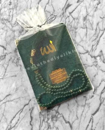 kadife-kapli-yasin-tul-kese-inci-tesbih-3lu-mevlut-seti-koyu-yesil-renk-mevlut-hediyelikleri